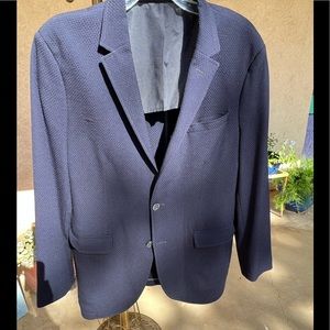 Sand light weight navy jacket…European size 54 / US 44R… interesting fabric…